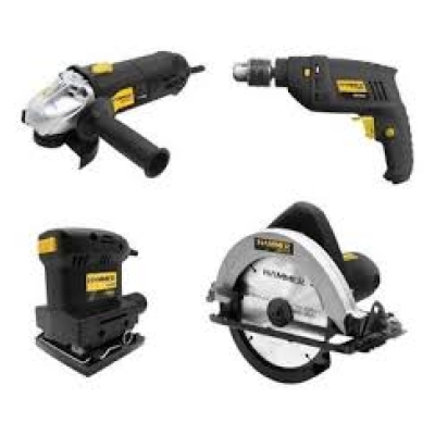 Kit Serra Circular + Lixadeira + Esmerilhadeira + Furadeira Impacto